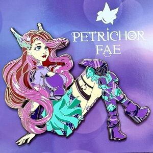 Cyborg Ariel Fantasy Pin